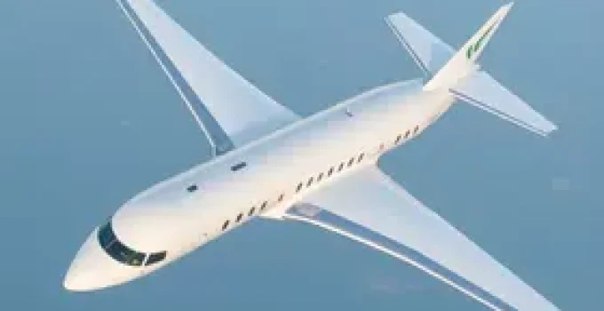 avião híbrido de passageiros