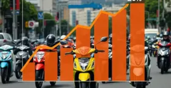 crescimento de motos no Rio