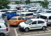 pátio de veículos do Detran
