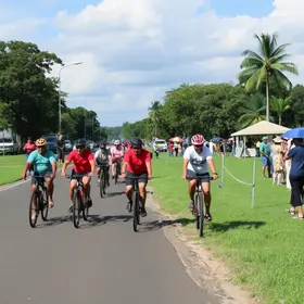 passeio ciclístico em Piracicaba