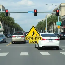 autuação de motoristas faixa exclusiva Avenida Presidente Kennedy