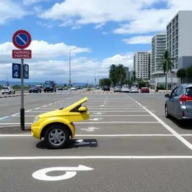 vagas especiais de estacionamento no Rio Grande