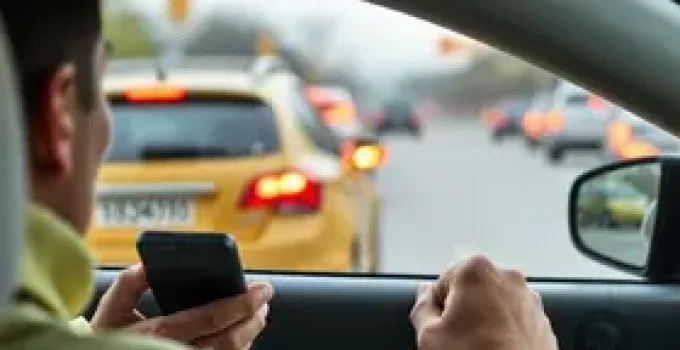 usar celular ao volante