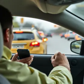usar celular ao volante
