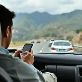 queda nas multas por celular ao volante