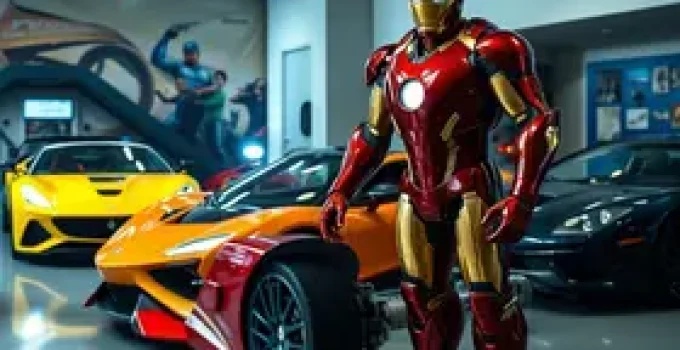 garagem do Homem de Ferro