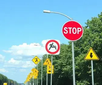 placas de trânsito